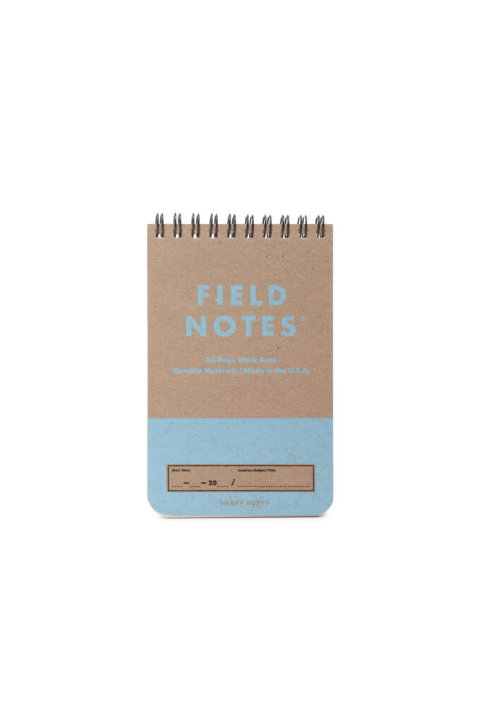 Blue field notes heavy duty notebook