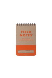 Orange field notes heavy duty notebook
